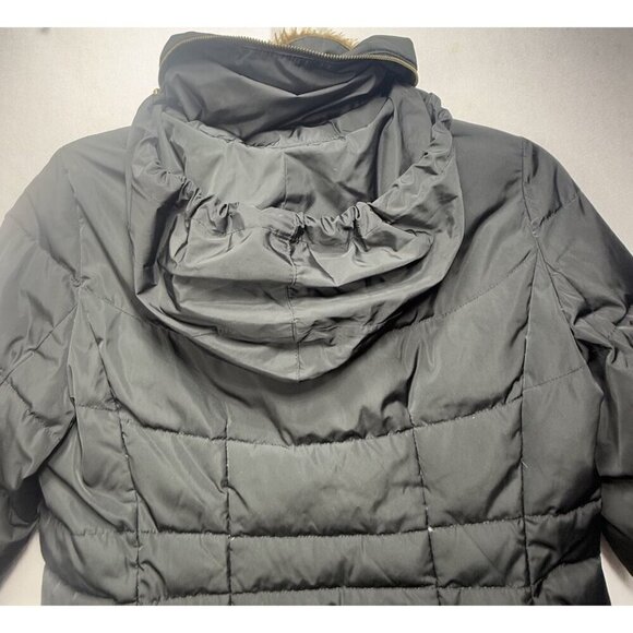 Cole Haan Women's Down Quilted Puffer Mid Length Coat 357SD357 Deep Black Sz M - Picture 15 of 16